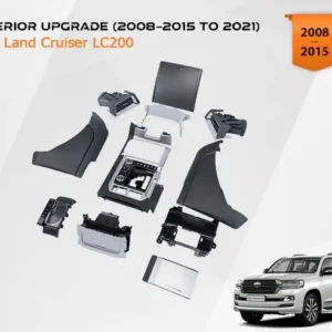 Black Interior Upgrade Kit for Toyota Land Cruiser LC200 (2008–2015 to 2021 Conversion)